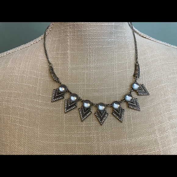 Aztec necklace w rhinestones - Picture 2 of 7